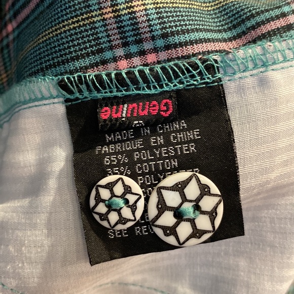 Vintage Volcom plaid Capri pants size 11 juniors - Picture 10 of 11